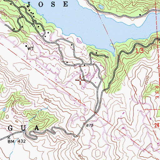 Topographic Map of Holiday Lake Golf Course, CA