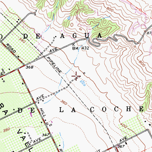 Topographic Map of Jackson Elementary School, CA