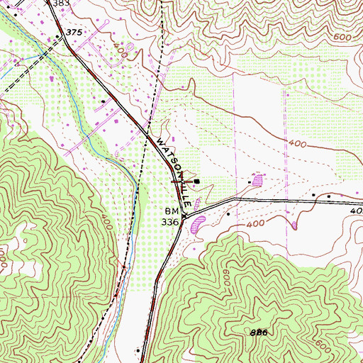 Topographic Map of Kirigin Cellars, CA