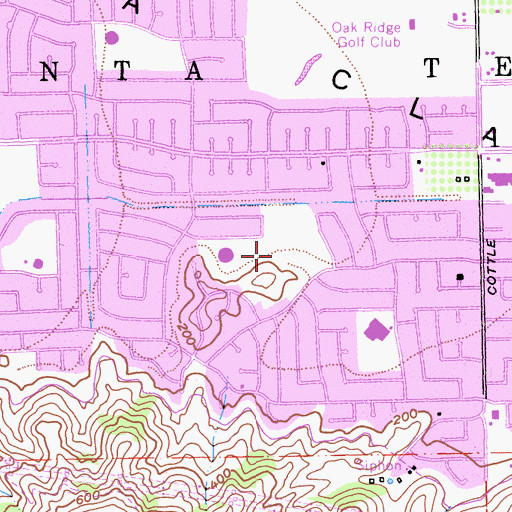 Topographic Map of La Colina Park, CA