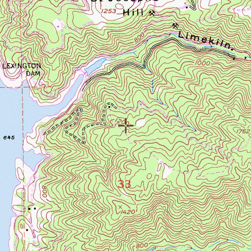 Topographic Map of Miller Memorial Park, CA