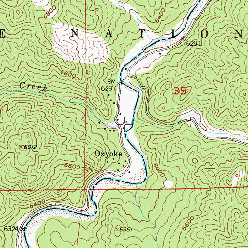Topographic Map of Gunbarrel Creek, CO