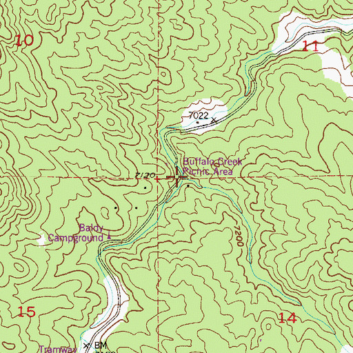 Topographic Map of Morrison Creek, CO