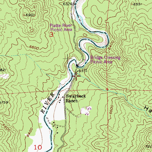 Topographic Map of Hatch Gulch, CO