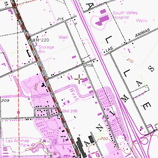 Topographic Map of Trinity Bible Church, CA