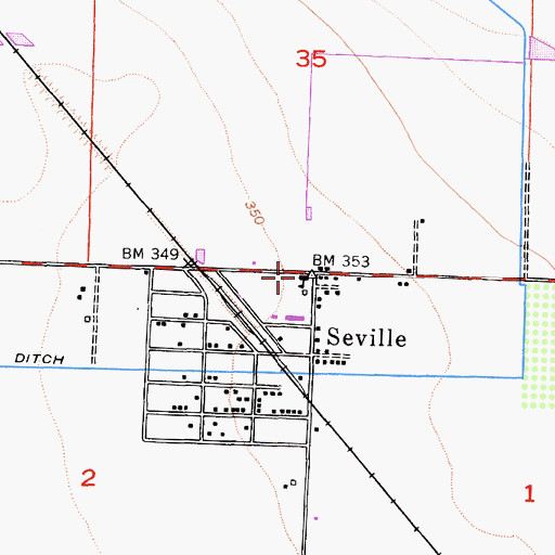 Topographic Map of Stone Corral Elementary School, CA