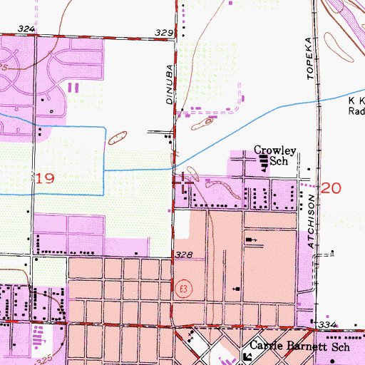 Topographic Map of Summers Park, CA