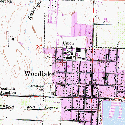 Topographic Map of Veterans Memorial Building, CA