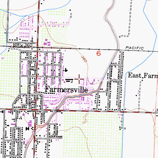Topographic Map of First Assembly of God Church, CA
