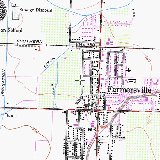 Topographic Map of Jennings Park, CA