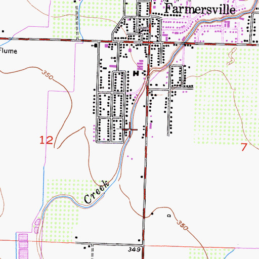 Topographic Map of Roys Park, CA