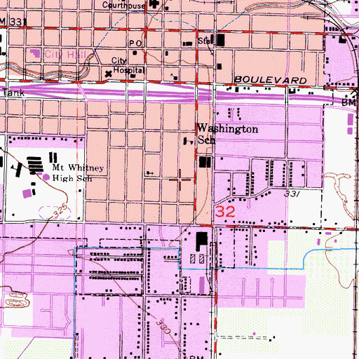 Topographic Map of Agape Christian Fellowship Church, CA