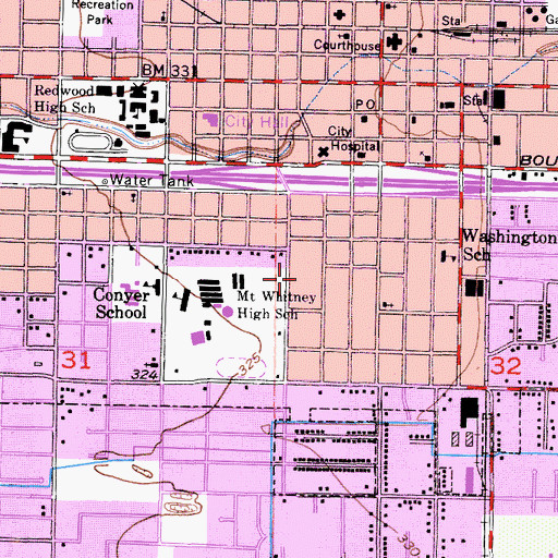 Topographic Map of Jefferson Park, CA