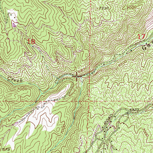 Topographic Map of South Garber Creek, CO