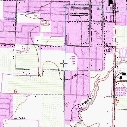 Topographic Map of Whitendale Park, CA