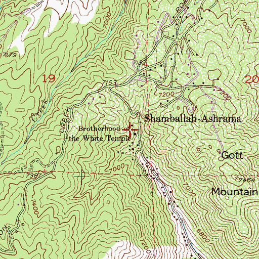 Topographic Map of Brotherhood of the White Temple, CO