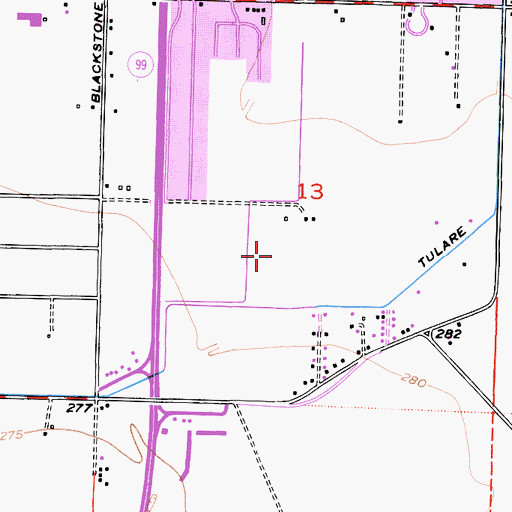 Topographic Map of Cypress Elementary School, CA