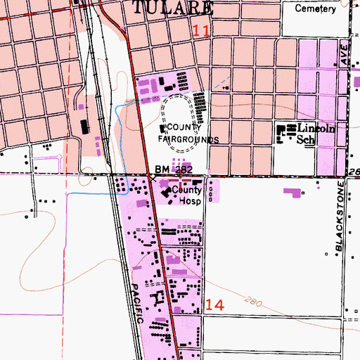 Topographic Map of Kingsview, CA