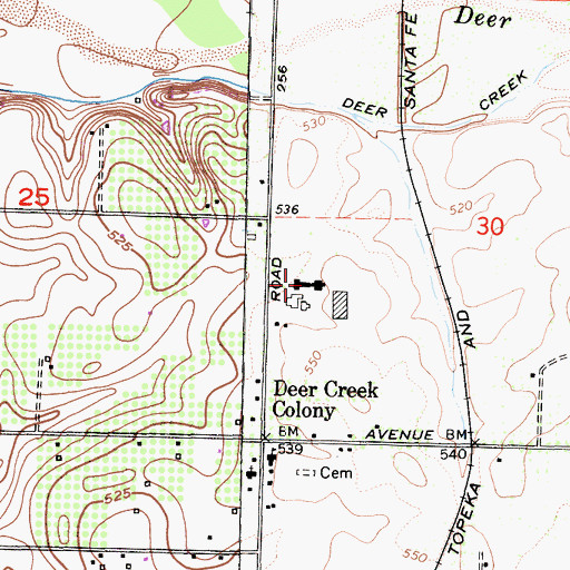 Topographic Map of Good Shepherd Lutheran Home for the Retarded, CA