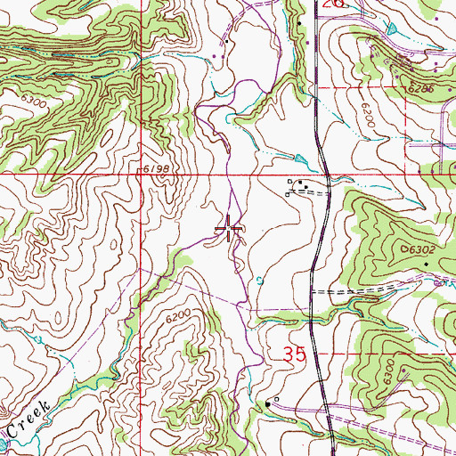Topographic Map of Spring Creek, CO