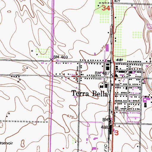 Topographic Map of Jesucristo el Rey de Gloria, CA