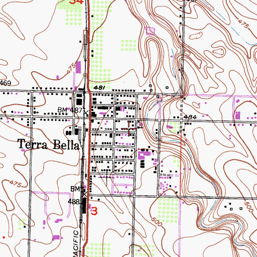 Topographic Map of Pentecostal Church of God, CA