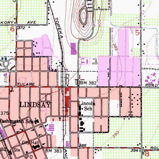 Topographic Map of Harvard Park, CA