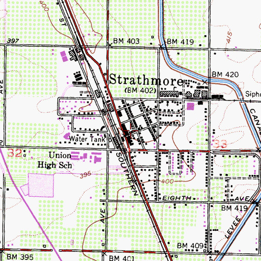 Topographic Map of United Pentecostal Church, CA