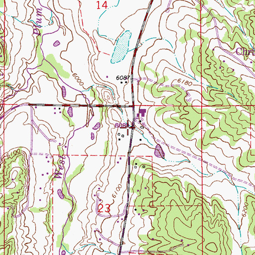 Topographic Map of Jackson Creek, CO