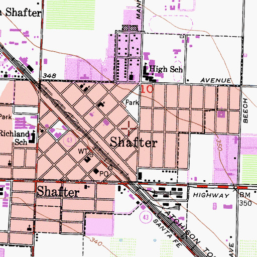 Topographic Map of Bible Truth Tabernacle, CA