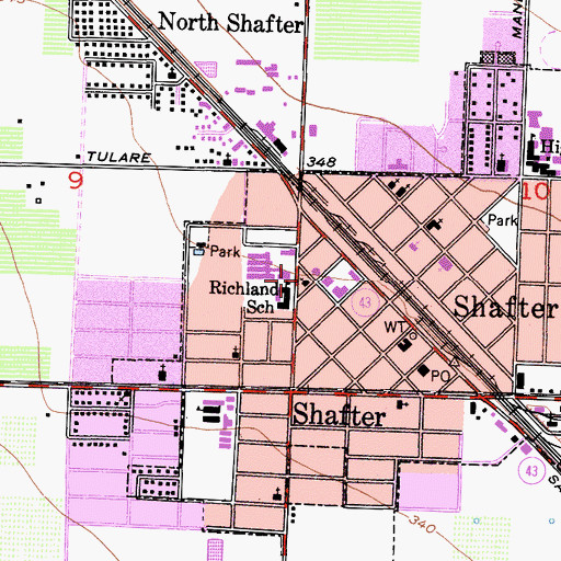 Topographic Map of Ebenezer Reformed Church, CA