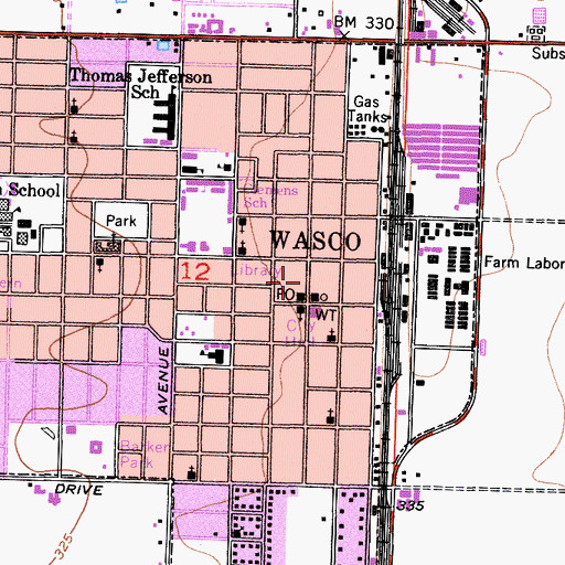 Topographic Map of Family Christian Church, CA
