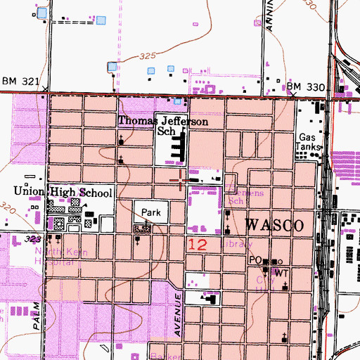 Topographic Map of Orthopedic School, CA