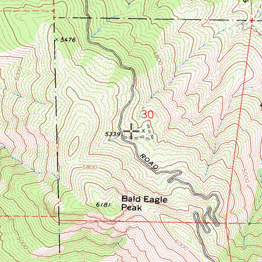 Topographic Map of Tripoli Prospect, CA