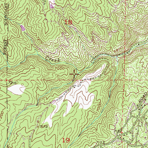 Topographic Map of Middle Garber Creek, CO