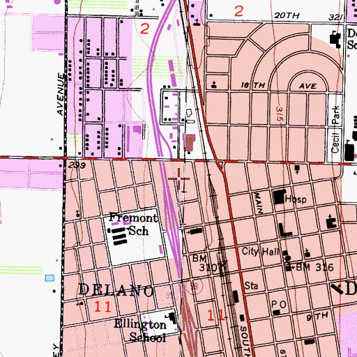 Topographic Map of Filipino Community Council Recreation Center, CA