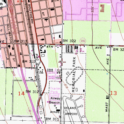 Topographic Map of Heritage Park, CA