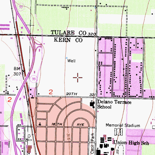 Topographic Map of Kalibo Park, CA