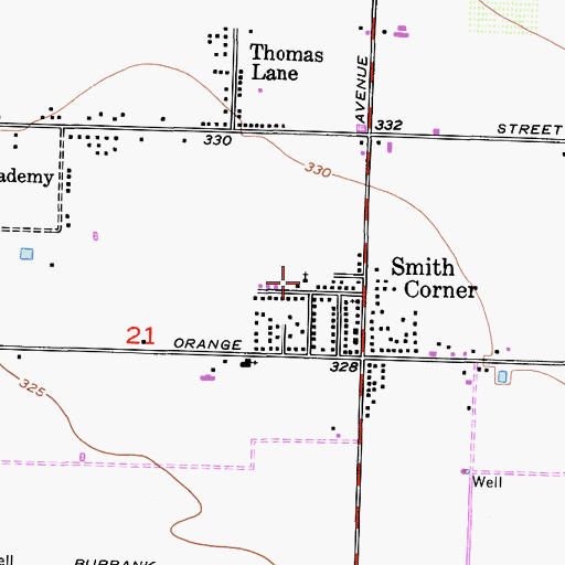 Topographic Map of Apostolic Assembly Church, CA