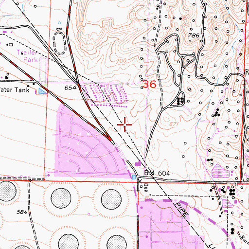 Topographic Map of Highland Knolls Golf Course (historical), CA
