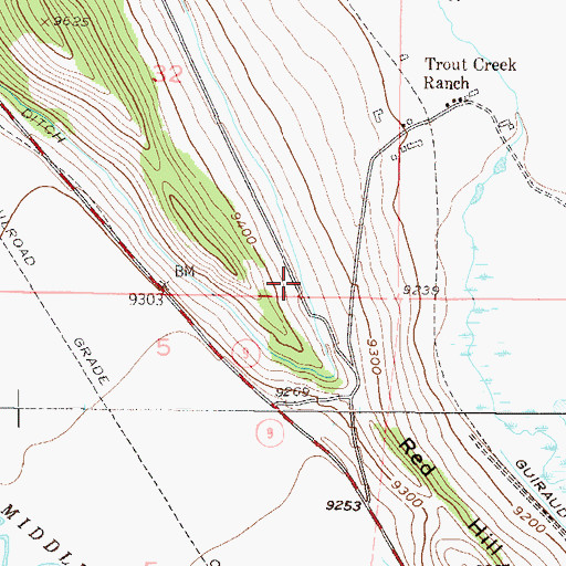 Topographic Map of Sigafus Ditch, CO