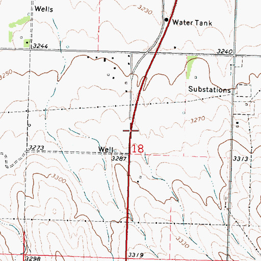 Topographic Map of Gills (historical), NE