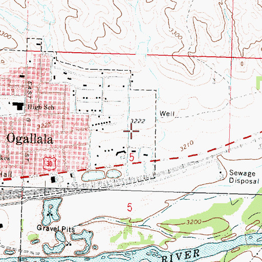 Topographic Map of Berean Fundamental Church, NE