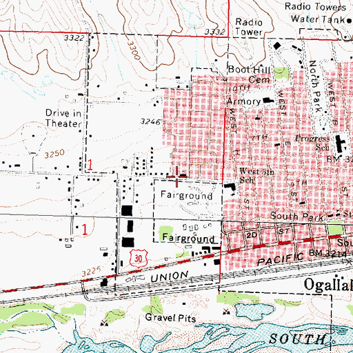 Topographic Map of Church of Christ, NE