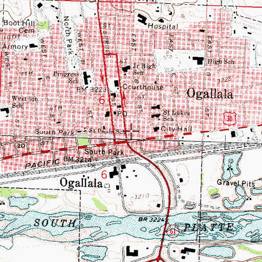 Topographic Map of Faith Evangelical Free Church, NE