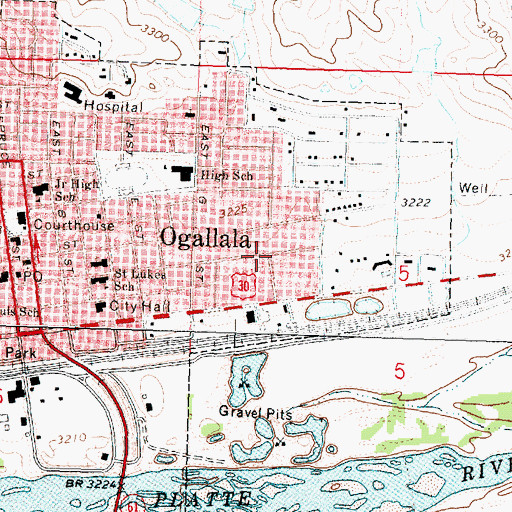 Topographic Map of Jehovahs Witnesses Kingdom Hall, NE