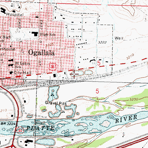 Topographic Map of Humphreys Pond, NE