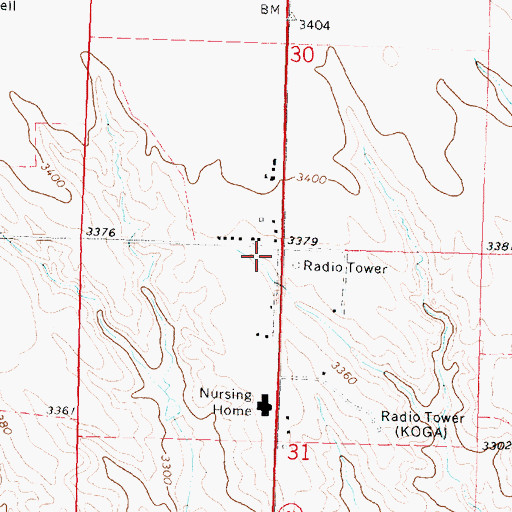 Topographic Map of Williams Park, NE