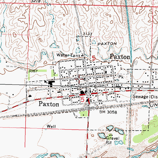 Topographic Map of Methodist Church, NE