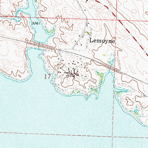 Topographic Map of United Presbyterian Church, NE